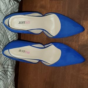 Blue heels from Just Fab